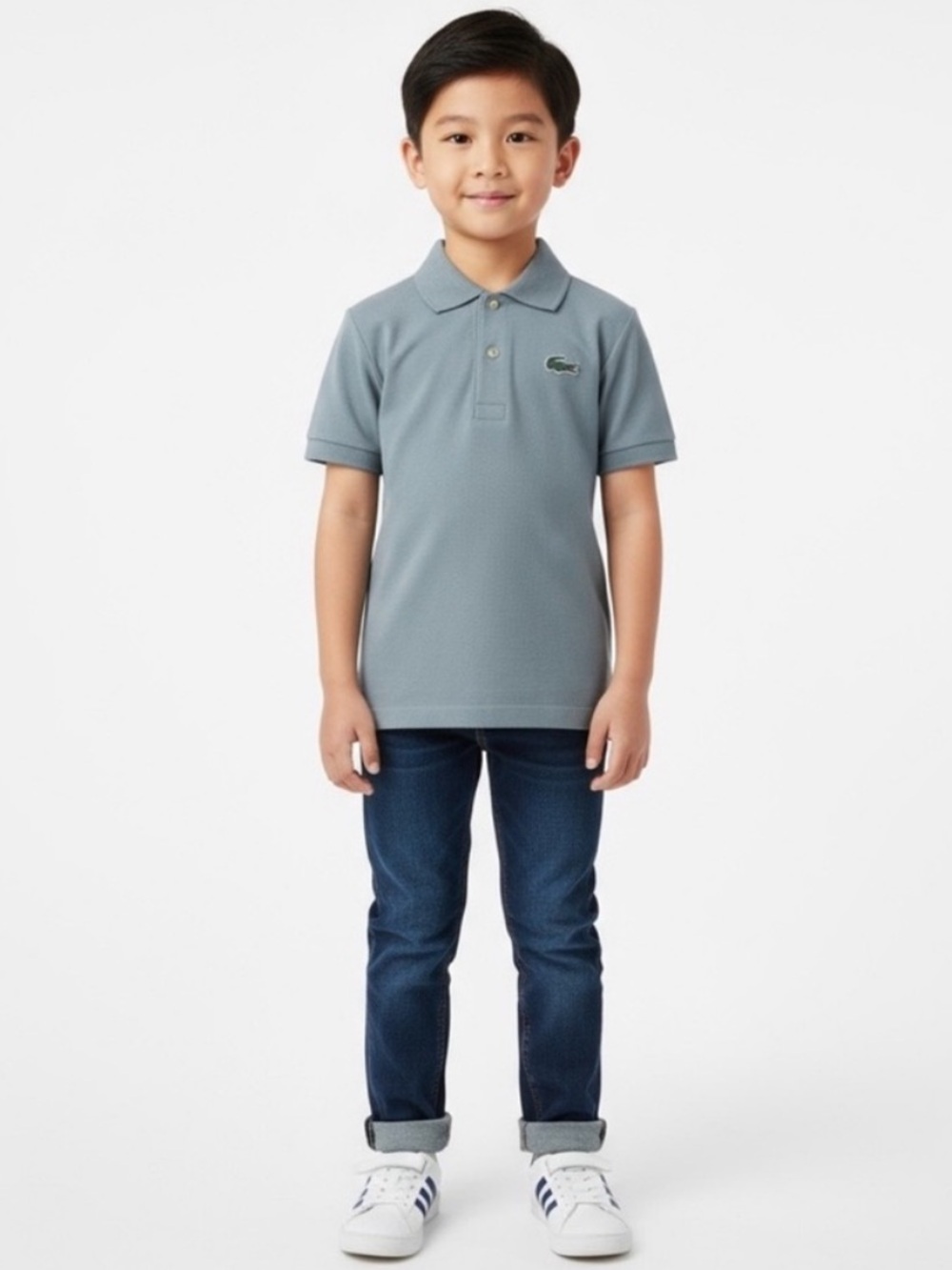 VTG Lacoste Light Blue Short-Sleeve Polo